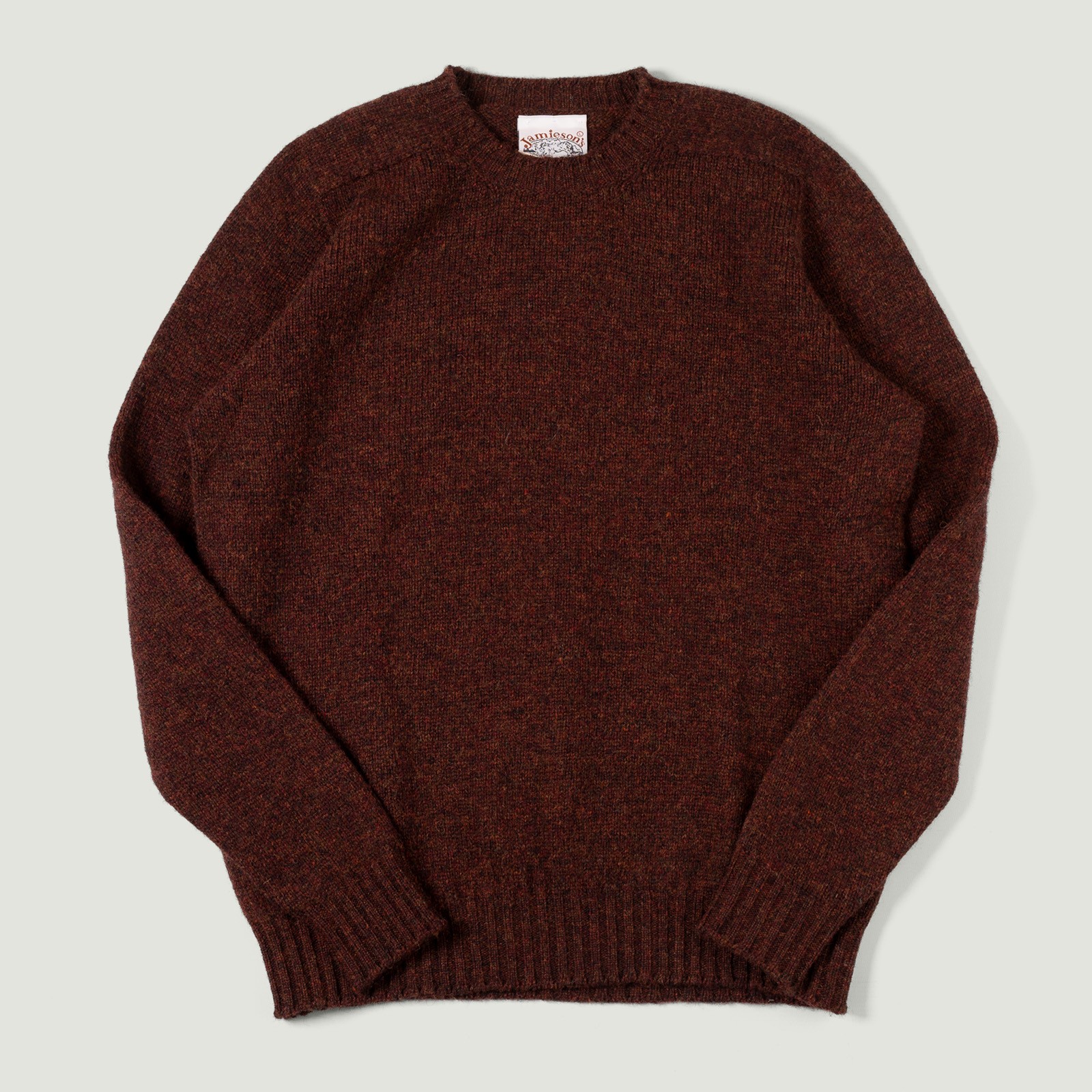 Image Flâneurs JAMIESON'S / Crewneck Saddle Shoulder Sweater Ruby vignette