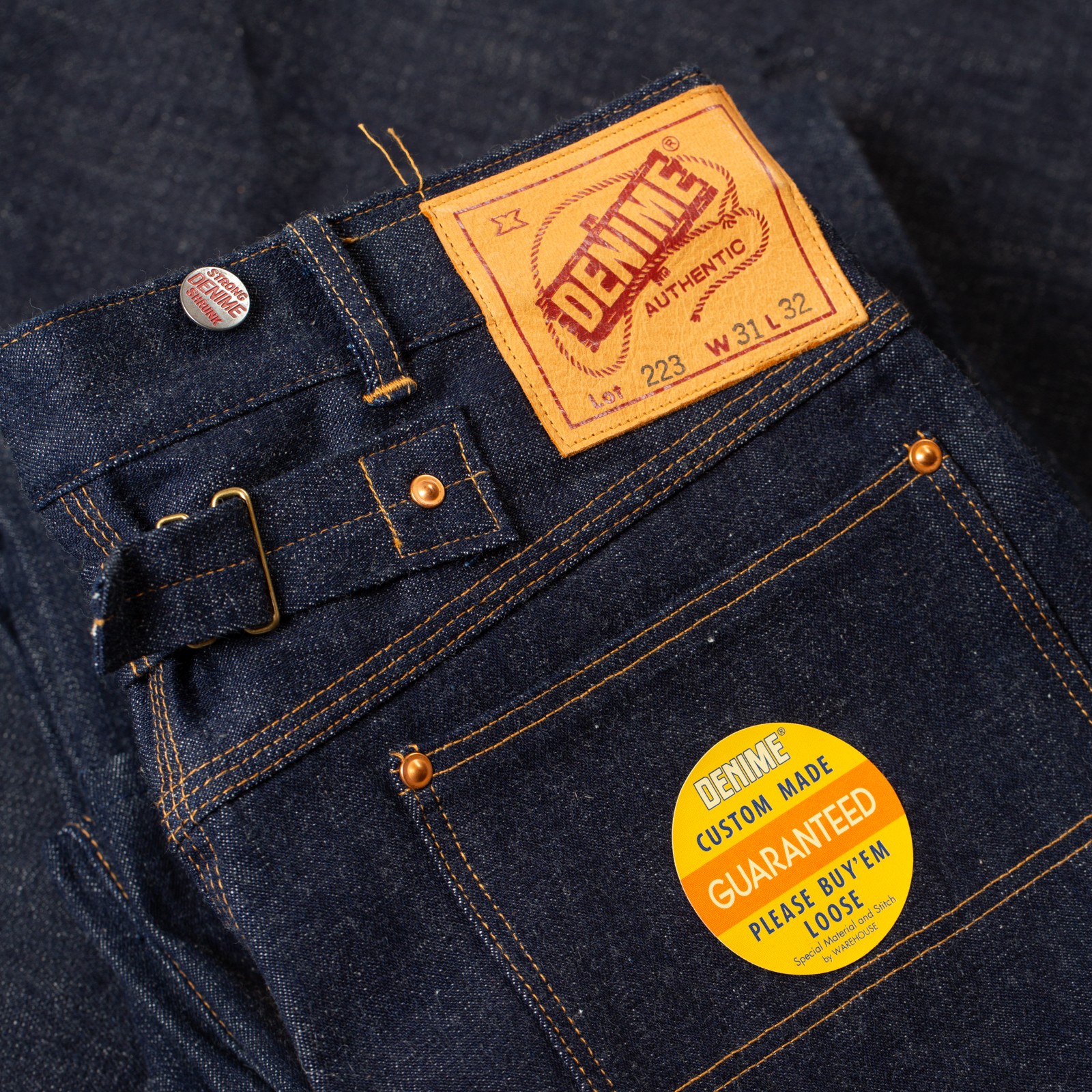 detail flaneurs DENIME Lot 223 Painter Pants Indigo (5)
