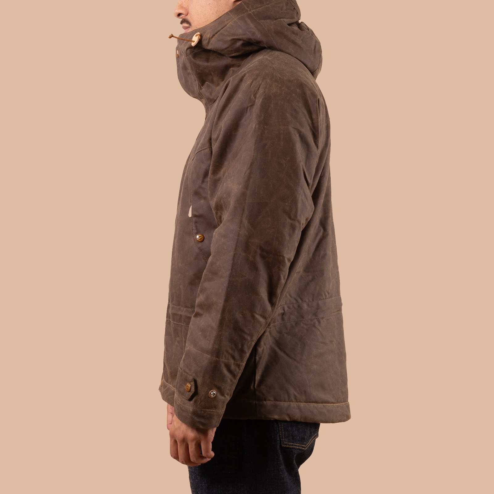 Image flâneurs MANIFATTURA CECCARELLI / Mountain Jacket Dark Tan profil