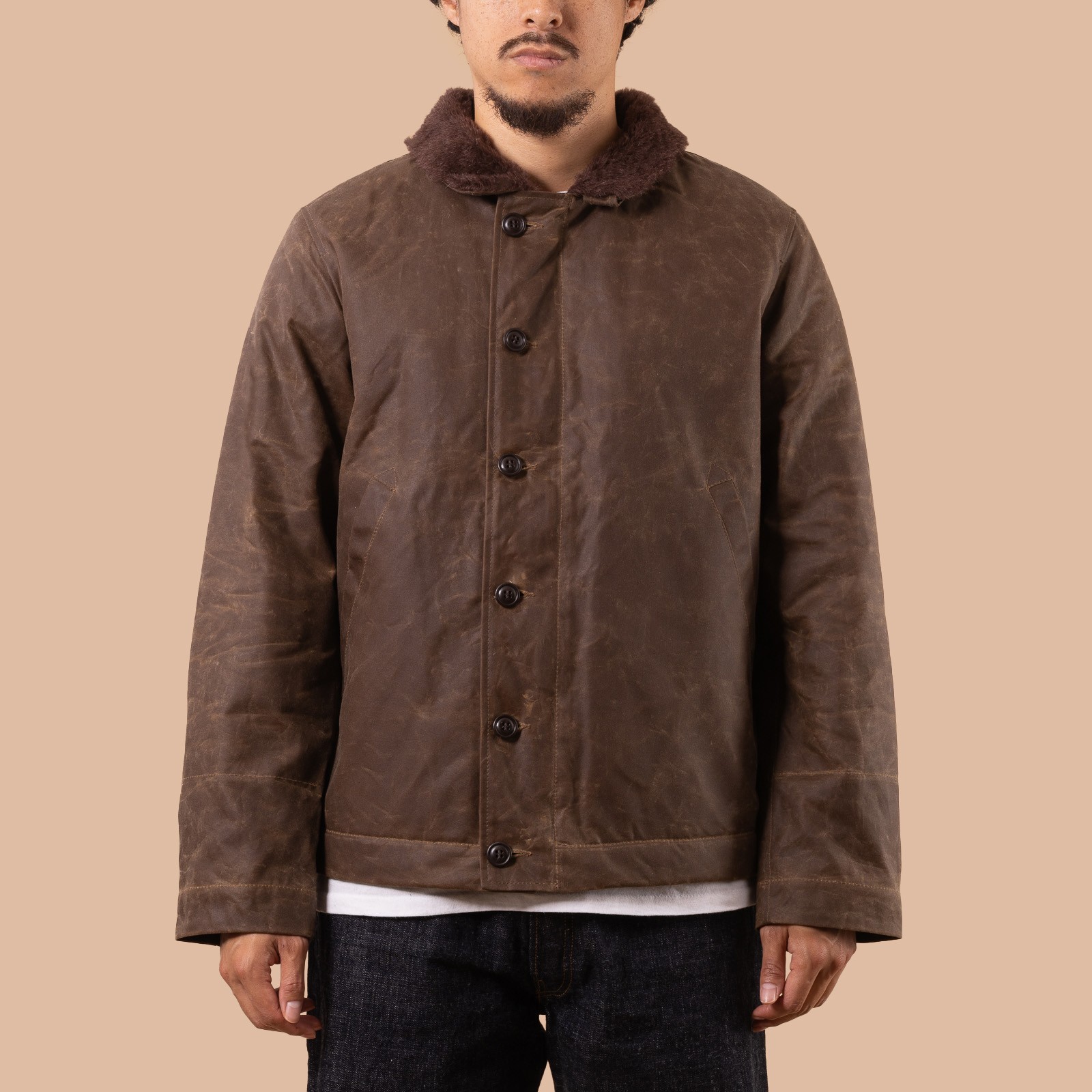 New Deck Jacket Dark Tan