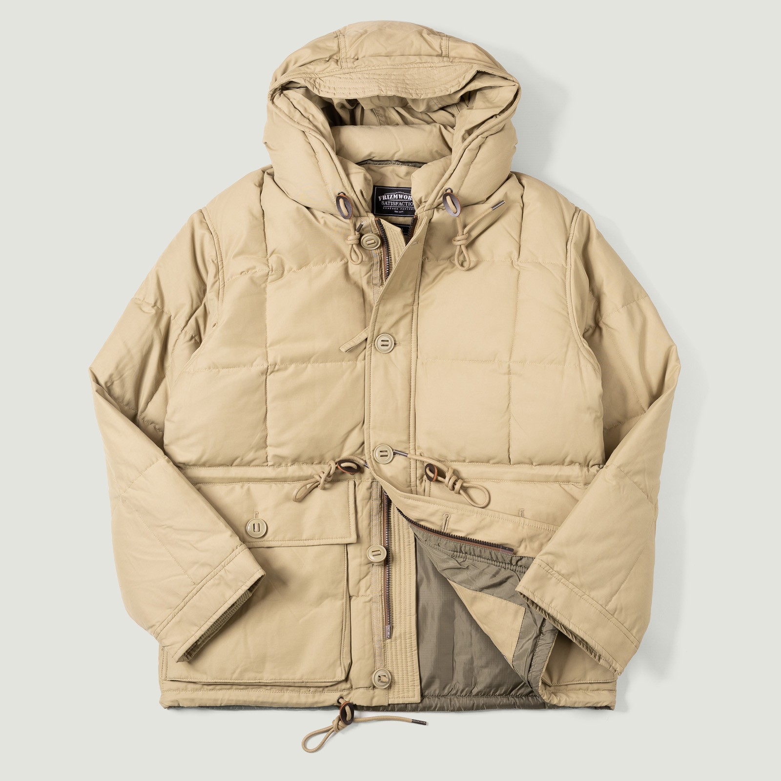 Image Flâneurs Karakoram Down Parka Khaki Beige vignette