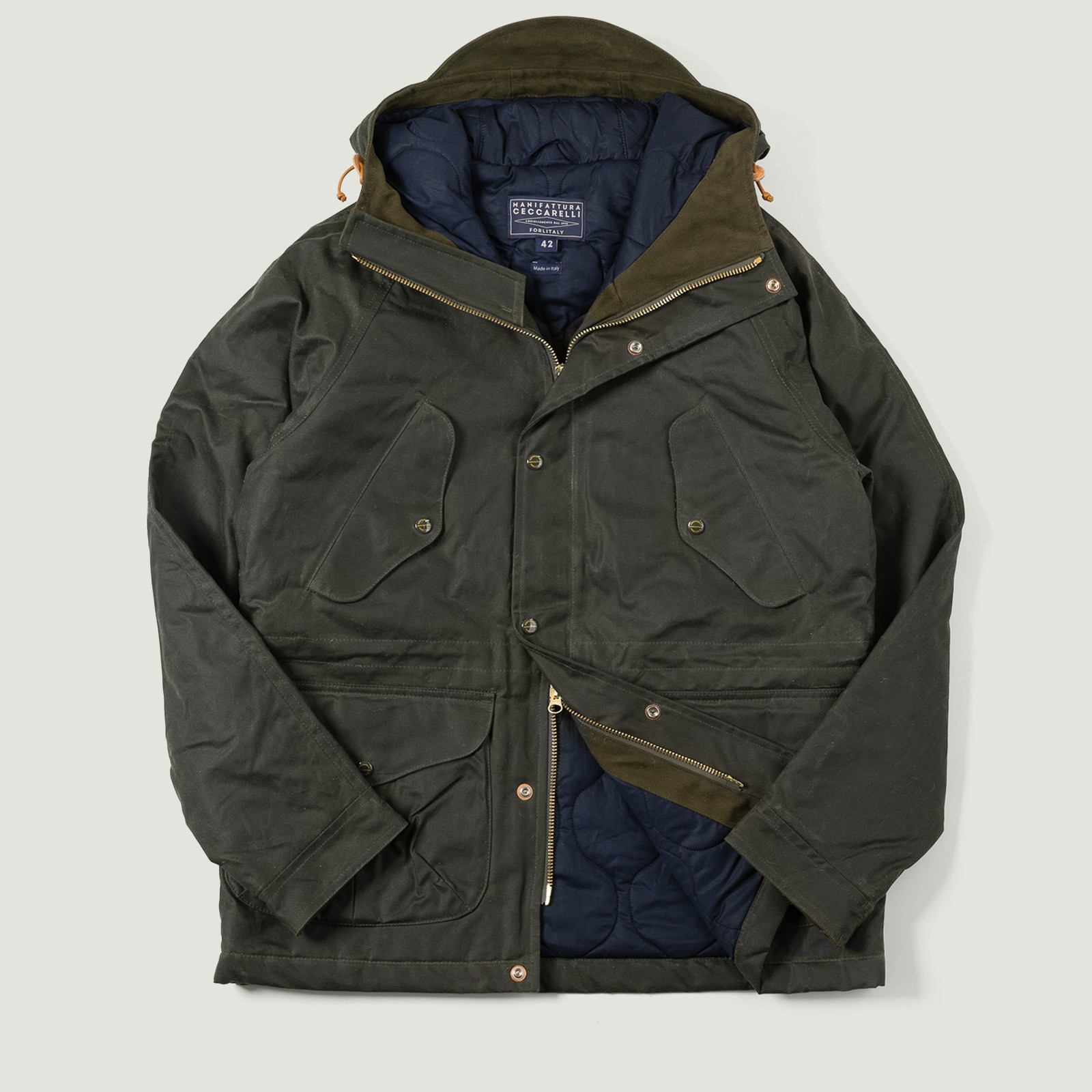 MANIFATTURA CECCARELLI parka flâneurs New Fisherman Parka Dark Green vignette