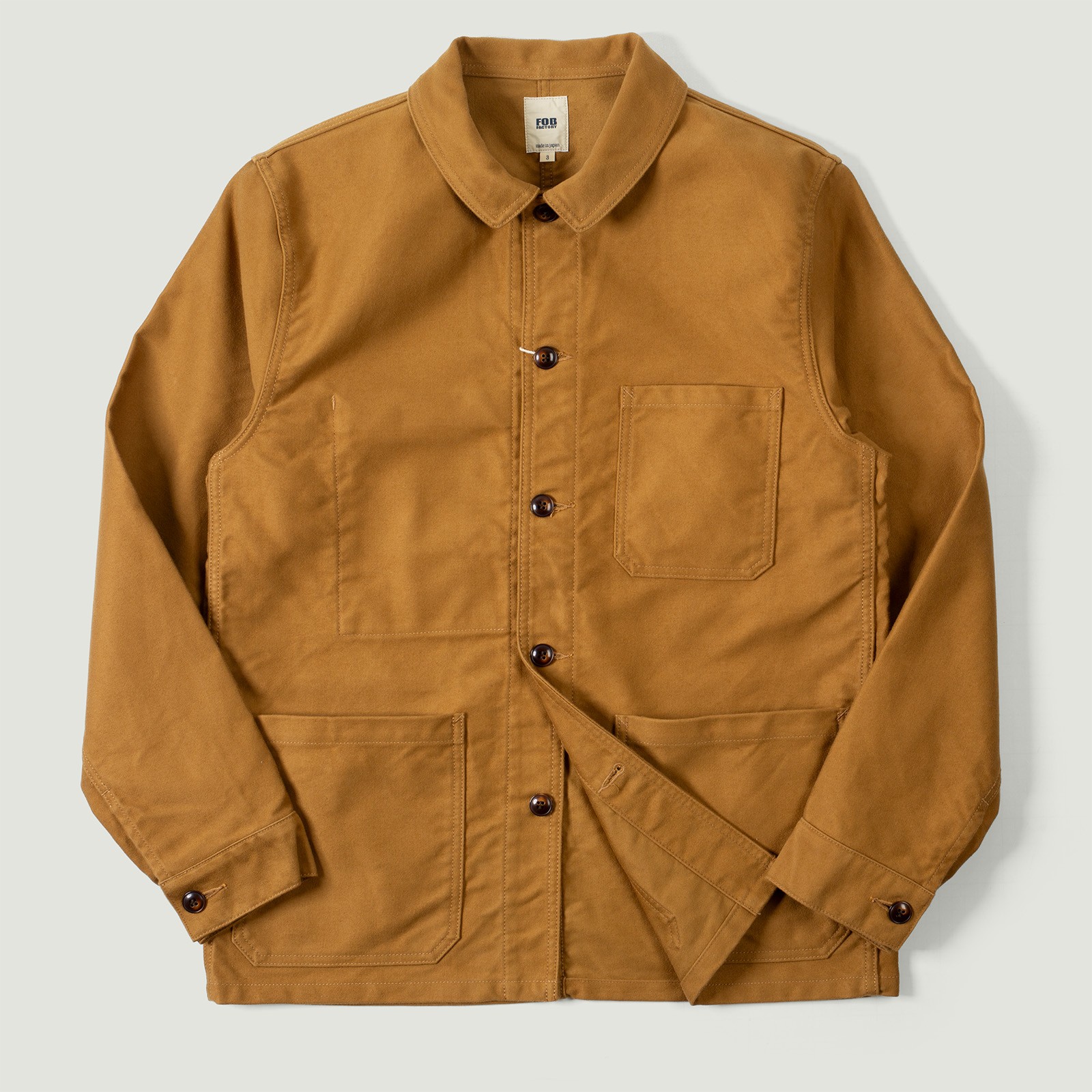 French Moleskin Jacket Beige