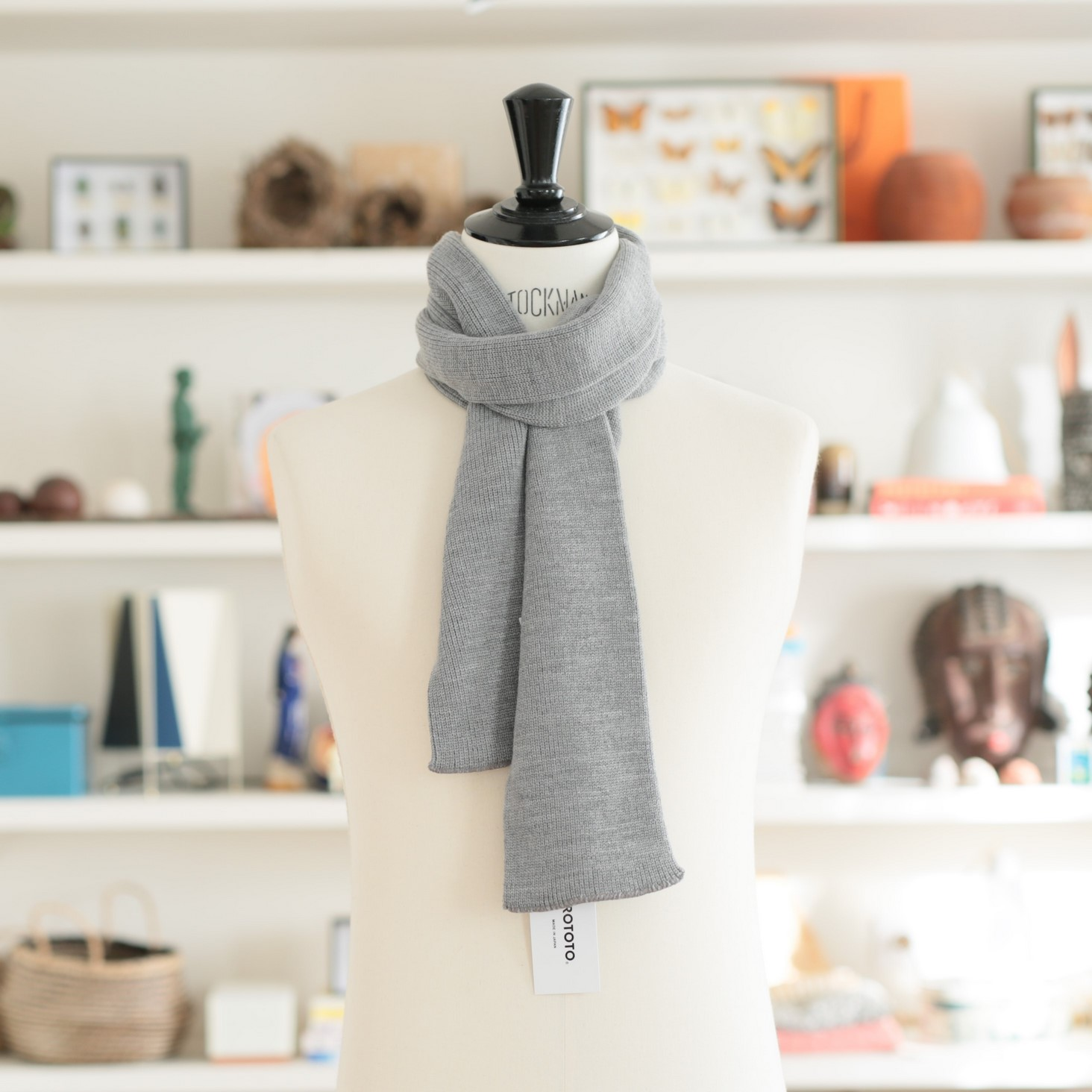 Sockstole Merino Scarf Grey