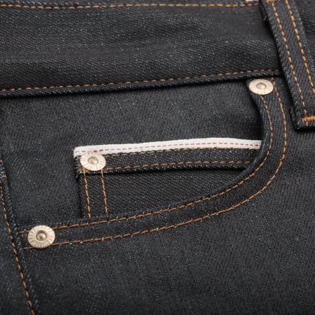 NAKED & FAMOUS SuperGuy Nightshade Stretch Selvedge coin pocket photo flâneurs