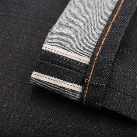 NAKED & FAMOUS SuperGuy Nightshade Stretch Selvedge ID selvedge photo flâneurs