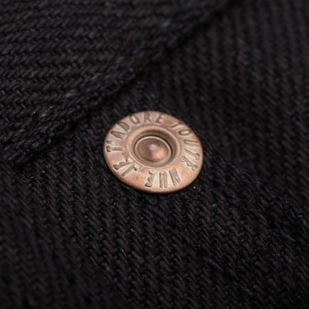 NAKED & FAMOUS SuperGuy Indigo X Indigo Stretch Selvedge rivet photo flâneurs