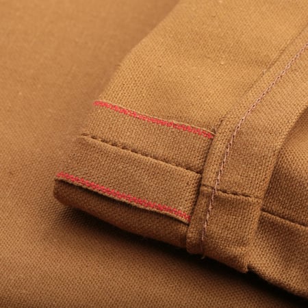 flâneurs NAKED & FAMOUS SuperGuy Army Green "Duck" Canvas Selvedge selvedge ID