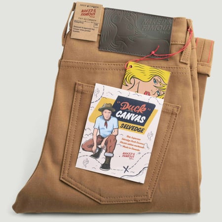 vignette flâneurs NAKED & FAMOUS EasyGuy Duck Canvas Selvedge