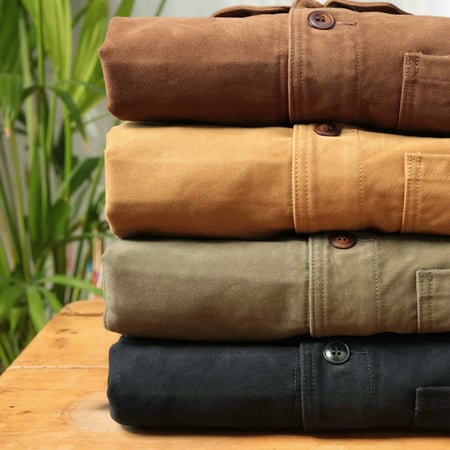 French Moleskin Jacket Brown