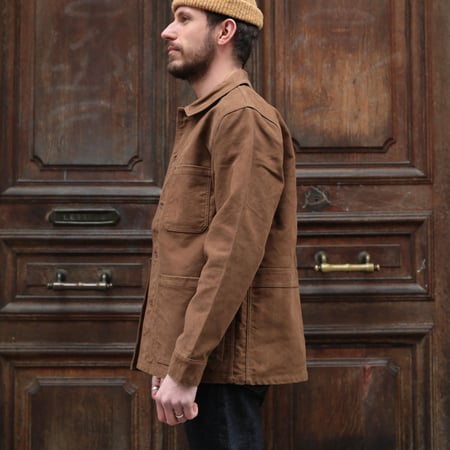 French Moleskin Jacket Brown