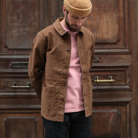 French Moleskin Jacket Brown