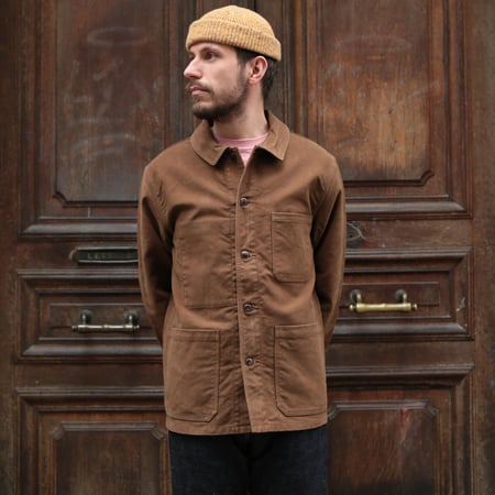 French Moleskin Jacket Brown