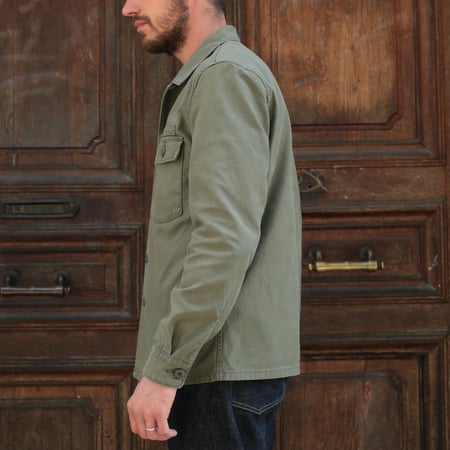 F2362 Fatigue Shirt Jacket Olive