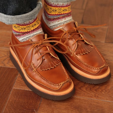 Blucher DB with Kiltie in Whisky Color