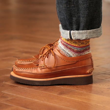 Blucher DB with Kiltie in Whisky Color