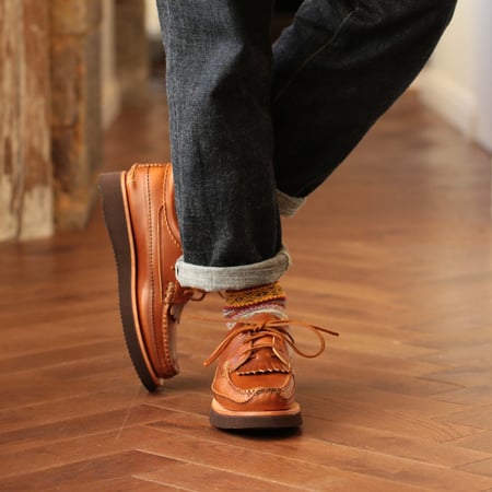 Blucher DB with Kiltie in Whisky Color