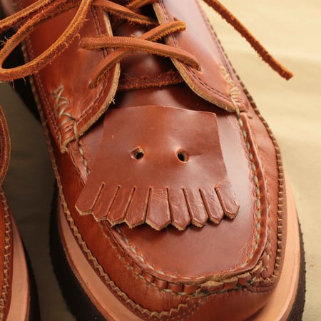 Blucher DB with Kiltie in Whisky Color