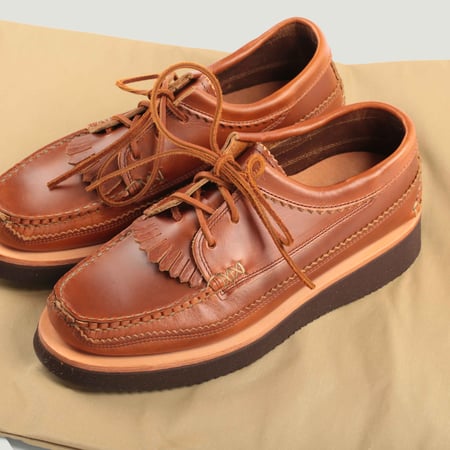 Blucher DB with Kiltie in Whisky Color