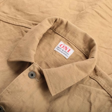 03501-KHBESF 12oz Coverall Jacket Khaki Beige