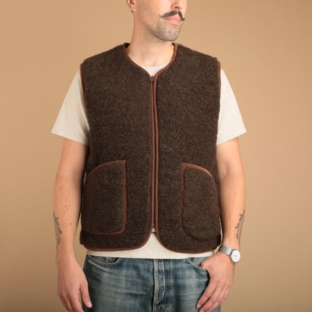 Pepitko Vest Dark Brown