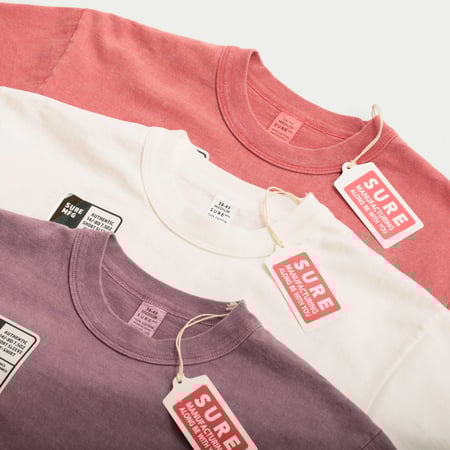 "SURE MFG" 7.5oz Pocket S/S Tee Sweet Chili