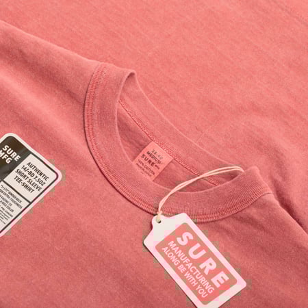 "SURE MFG" 7.5oz Pocket S/S Tee Sweet Chili