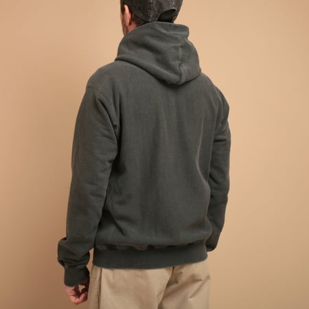 Heavy Zip Hood Sweat P-Black