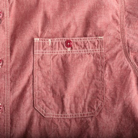 5oz Chambray Work Shirt Red