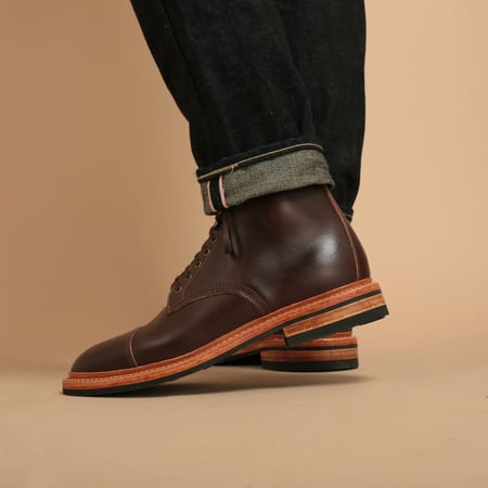 Cap-Toe Lakeshore Boot Brown Chromexcel