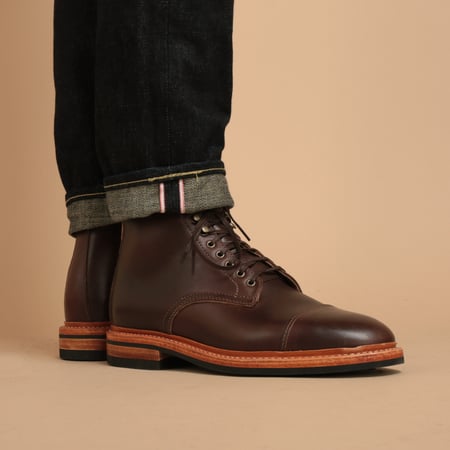 Brown Chromexcel Cap-Toe Lakeshore Boot