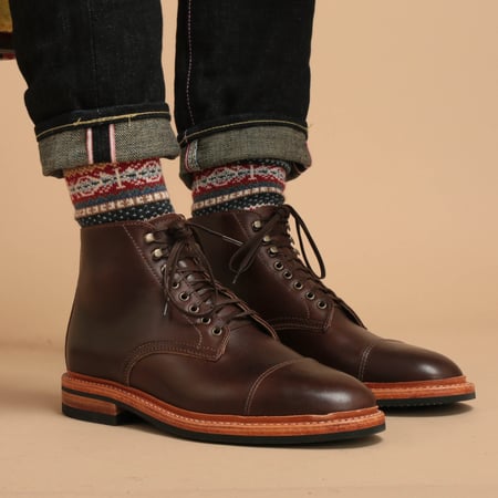 Brown Chromexcel Cap-Toe Lakeshore Boot