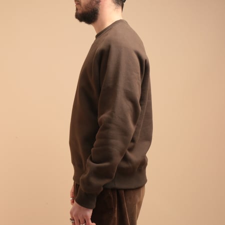 "SURE MFG" Awesome Crewneck Sweatshirt Brown