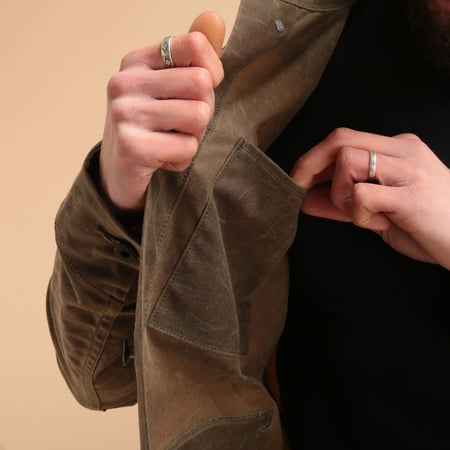 Ridgeline Supply Jacket Brown Waxed Canvas