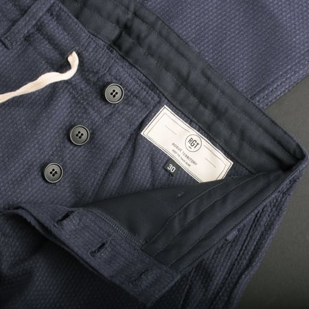 Boarder Pant Navy Sashiko