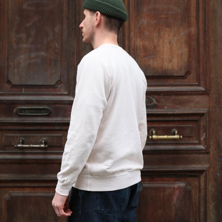 Raglan Crewneck Sweatshirt P-Natural