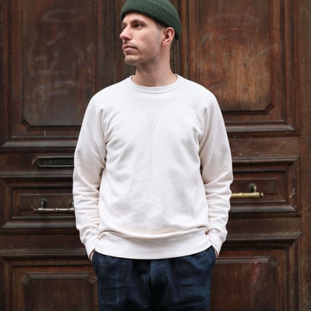 Raglan Crewneck Sweatshirt P-Natural