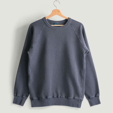 Raglan Crewneck Sweatshirt P-Navy