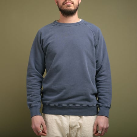 Raglan Crewneck Sweatshirt P-Navy