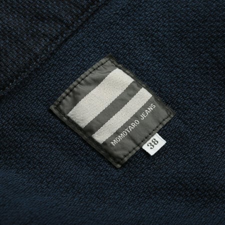 MOMOTARO Dobby Coverall Jacket in Indigo - Tagged for Flâneurs