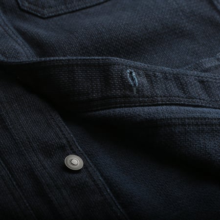 Inside Flâneurs MOMOTARO Dobby Coverall Jacket Indigo