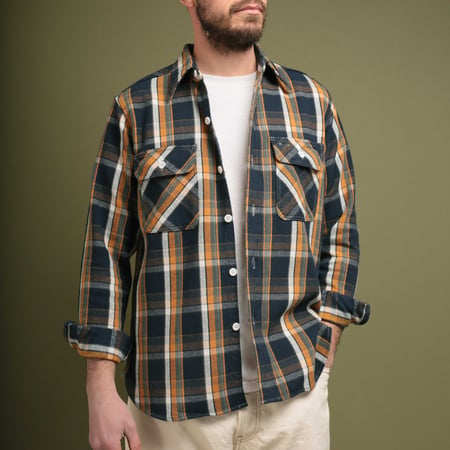 Lot 3104 Flannel Shirt Navy