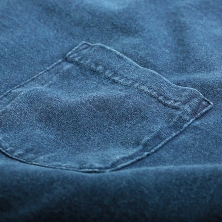 Long Sleeve Pocket Tee Indigo Shave