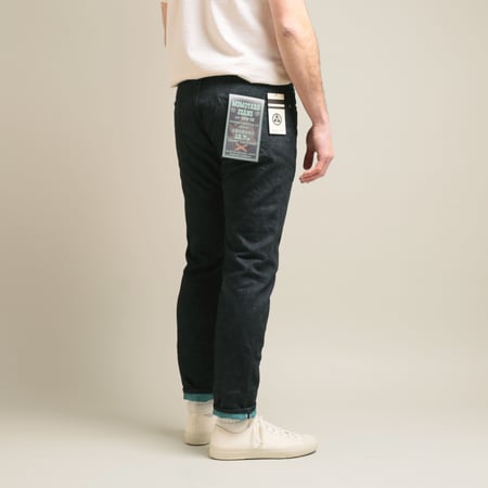 0306-IM Tight Tapered 15,7oz Indigo x Mint