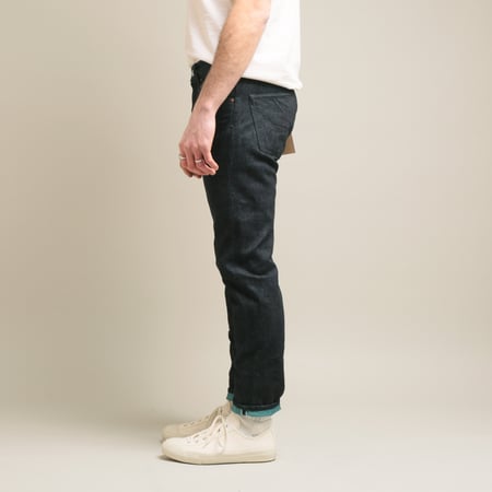 0306-IM Tight Tapered 15,7oz Indigo x Mint