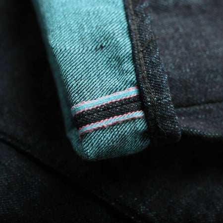 0306-IM Tight Tapered 15,7oz Indigo x Mint