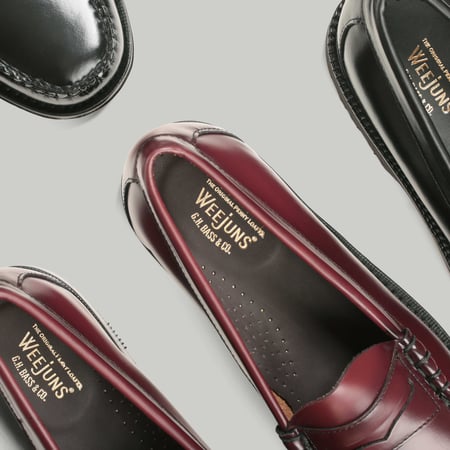 Weejuns 90s Larson Penny Loafers Wine