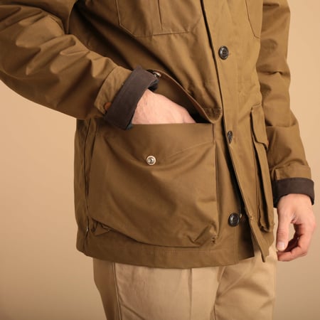 Dark Tan Rain Weekender Coat