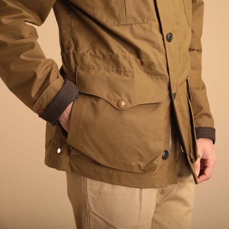 Dark Tan Rain Weekender Coat
