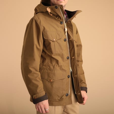 Dark Tan Rain Weekender Coat